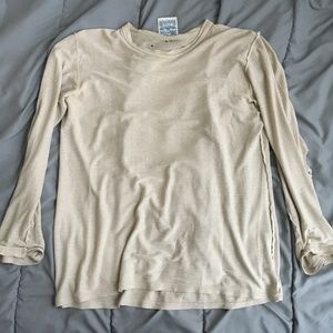 WORN IN Hemp Long Sleeve Tee Canvas M